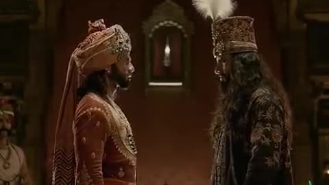 Mughal and rajput's battle scene in mughal empire