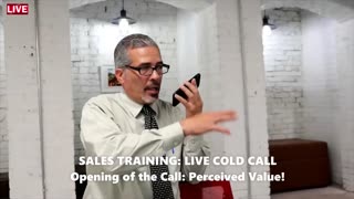 LIVE COLD CALL ON SOCIAL MEDIA! Building a strong PERCEIVED VALUE with the prospect!