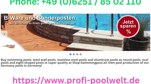 Buy steel wall pools, stainless steel pools