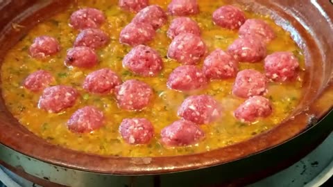 Moroccan Meatball & Egg Tagine - Moroccan Meatball & Egg Tagine