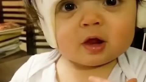 Funny babies video eating