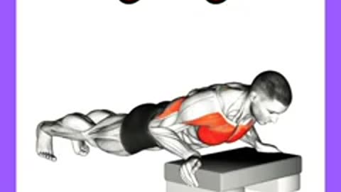 Inclined pushups body muscles boosting Exercise