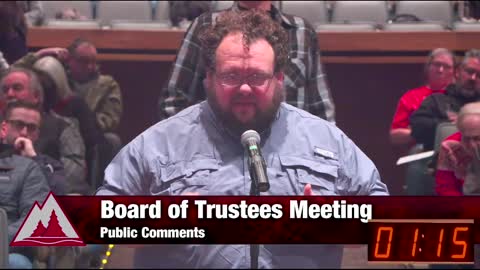 Chad - Public Comment NIC Board of Trustee Meeting - 12/21/22