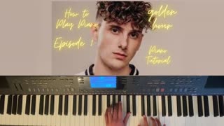 How to Play Golden Hour by JVKE on Piano (not full video)