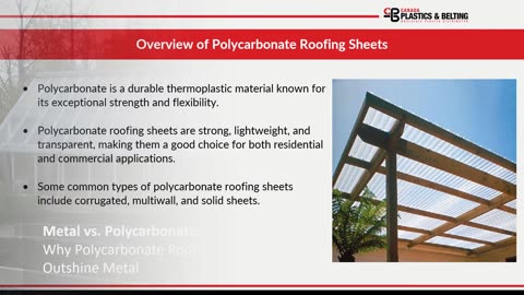 Metal vs. Polycarbonate Why Polycarbonate Roofs Outshine Metal