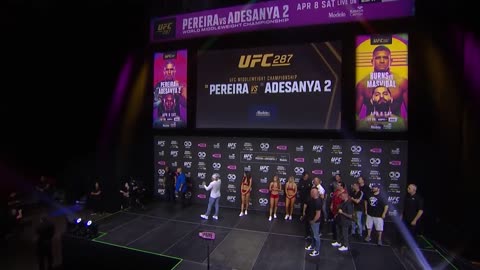 UFC 287: Ceremonial Weigh-In