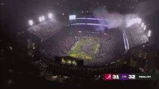 LSU fans storm the field after beating Alabama in overtime _ ESPN College Football