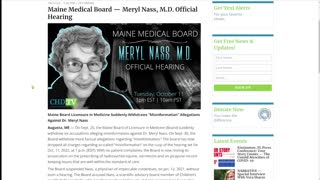 Meryl Nass M.D. - Maine Medical Board Hearing