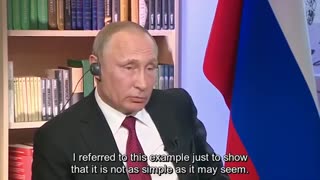 Presidrnt Putin talking about the Deep State, and the Shadow government