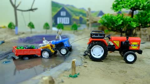 keepvilla | Diy tractor stuck in mud mini science project Part 21 ‎|@tracktor |mud mini