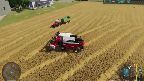 Part 29: Wheat harvesting | Farming Simulator 22 | Chilliwack map | Timelapse | (1080p60)