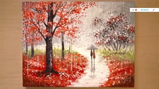 Couple Walking In The Rain