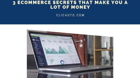 3 #ECOMMERCE #SECRETS THAT MAKE YOU A LOT OF #MONEY :