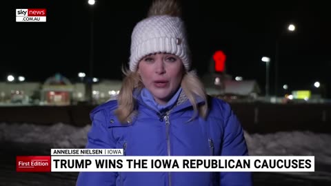 Donald Trump wins Iowa caucuses in overwhelming victory