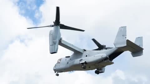 U.S. Marine Corps MV-22B Osprey Lands at Tripler Army Medical Center