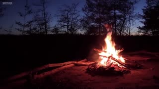3/6 Relaxing Music, Stress Relief and Calming With Campfire