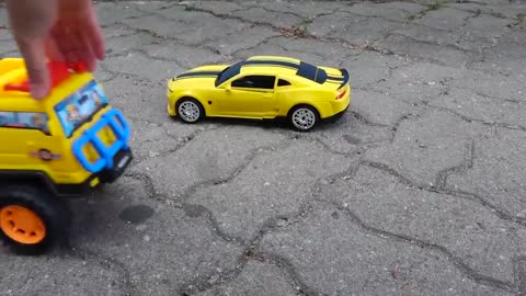 Yellow Bumblebee Transformer Toys - Car Toys Kid #2
