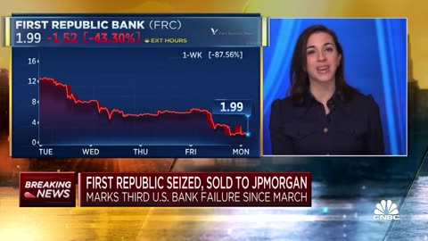 BREAKING | First Republic Bank Has Been Seized by Regulators, Sold to JPMorgan Chase