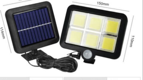 Waterproof Solar PIR Motion Sensor Wall Lights Outdoor Garden Lamp