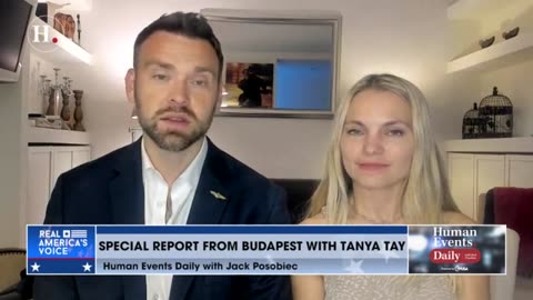 LIVE from Budapest, Jack Posobiec and Tanya Tay praise Hungarian society.