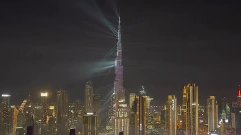 Dubai's Glittering Jewel: Burj Khalifa by Night Dubai After Dark