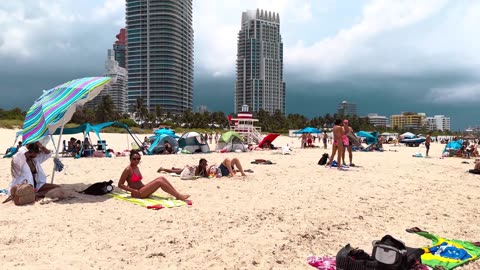 Miami Beach. South Beach Florida 4K HDR Walking Tour