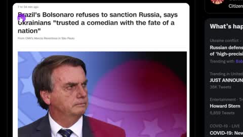 Bolsonero Refuses To Sanction Russia