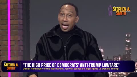 Stephen A. Smith Condemns Left-Wing Lawfare Against Trump