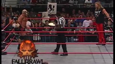 Goldberg Sat At Ringside Watching Steiner V Nash WCW Nitro 11th Sep