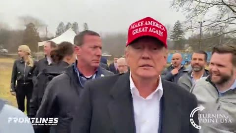 "Get Over Here" - Donald Trump Gives An EPIC Message To Joe Biden As He Visits East Palestine
