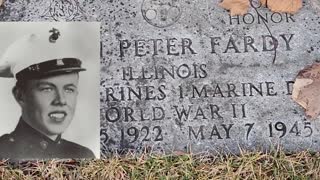 Hero CPL John Peter “Whitey” Fardy at Holy Sepulchre Cemetery - Alsip Il.