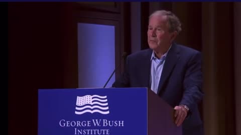GW Bush says "Iraq" instead of "Ukraine" when talking about unjustified invasions
