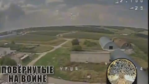 Video of a hit on an open hole of the AFU soldiers in Kharkiv region.