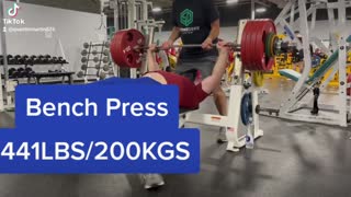 441LBS/200KGS Bench Press!