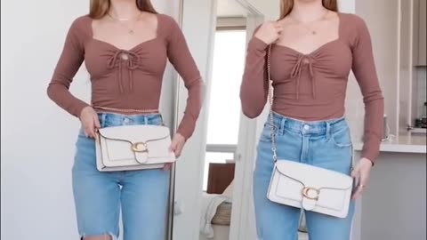 ✨ EASY PURSE HACK! 👛 how to wear your purse as a belt bag!! 👀 #shorts