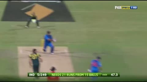 12 off 4 Required MS Dhoni hits a HUGE 112m Six when India needed it the most AUS vs IND 2012