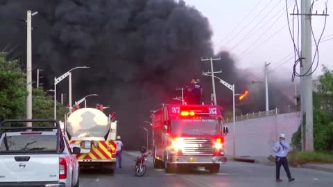 Oil tank in Colombia's Barranquilla explodes, one dead