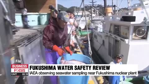 IAEA observing seawater sampling near Fukushima nuclear plant