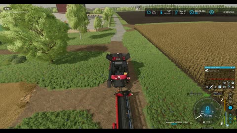 Harvesting a field with 2 combines 2 of 4