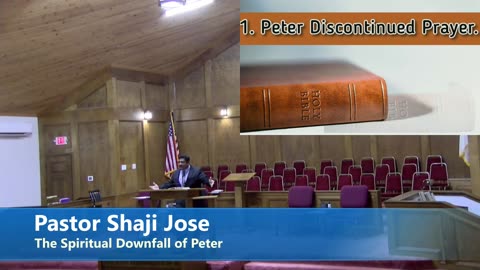 Pastor Shaji Jose //The Spiritual Downfall of Peter