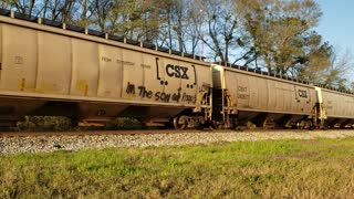 CSX Dothan Sub. Empty grain train in Troy