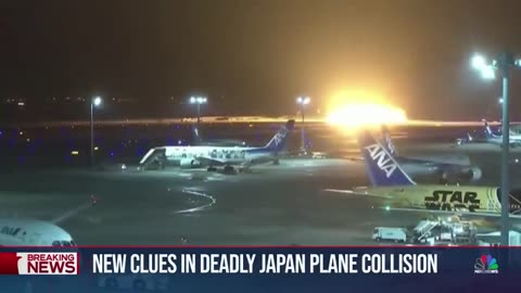 Japan Coast Guard plane did not have permission to take off ,air control transcript says.