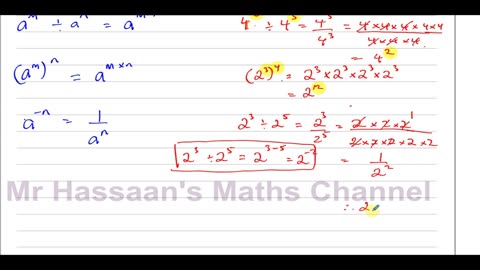 Edexcel, (IAL -WMA11/01), P1 Back to Basics - Laws of Indices & Exponential Equations