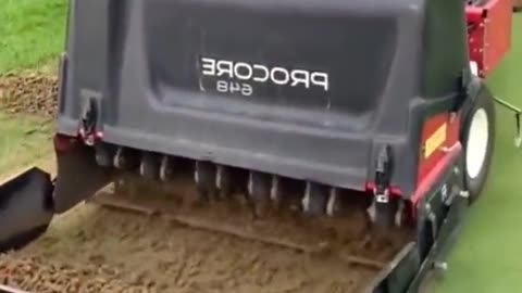 Aeration involves perforating the soil with small holes to allow air