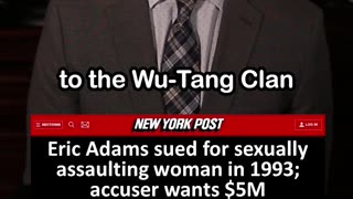 Eric Adams Sued for Sexually Assaulting Woman in 1993