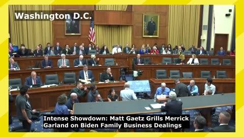 Rep. Matt Gaetz Grills Merrick Garland on Biden Family Business Dealings