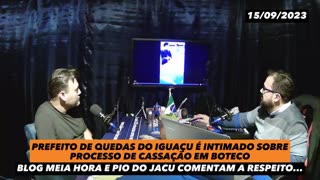 Confusão: Prefeito de Quedas do Iguaçu é intimado sobre processo de cassação em boteco