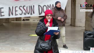 2023-01-21/06 - Manifestazione NOGIANIDAY, Pisa - Paola Trambusti (Comitato No Green Pass Pisa)