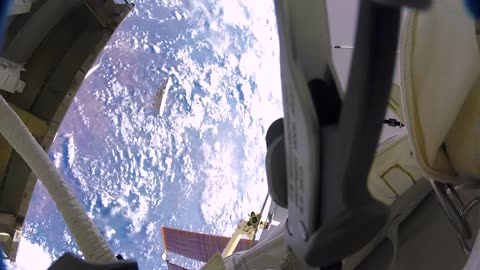 Astronauts accidentally lose a shield in space