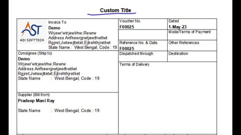 Tally Voucher Type Fixed all the title